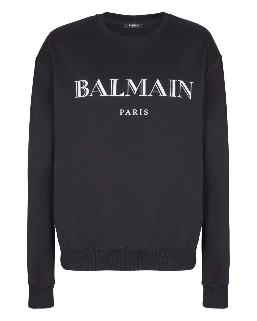 Balmain Black Printed Sweatshirt for men