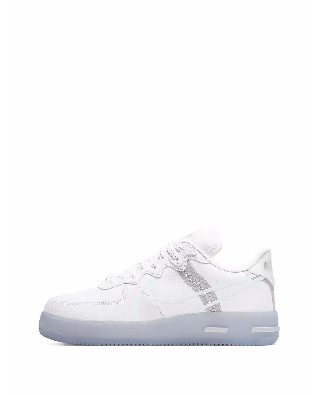 Nike White Air Force 1 React Ice" Sneakers