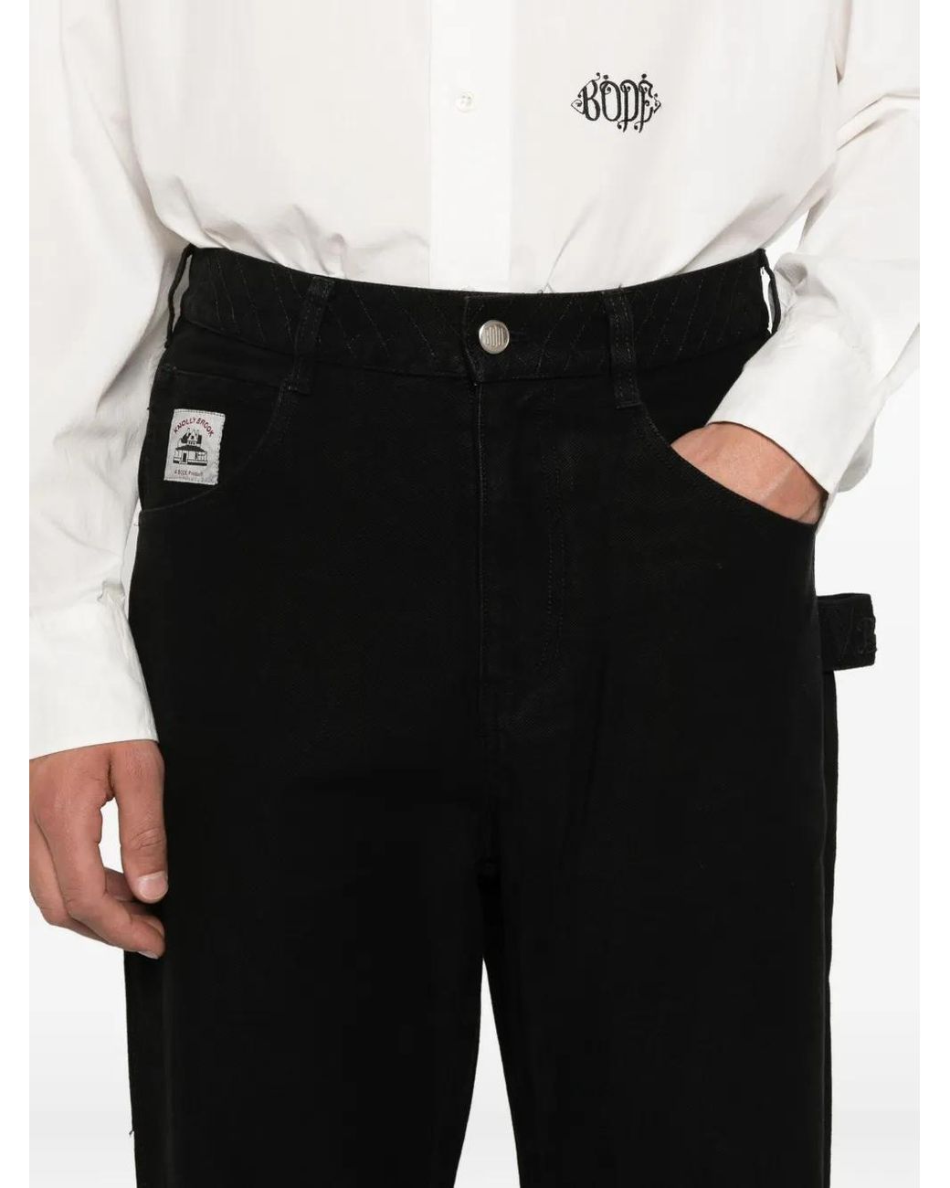 Bode Jeans Mit Logo-Patch in Black für Herren