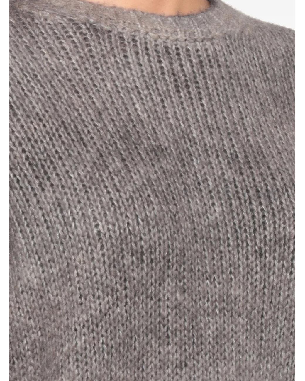 Avant Toi Gray Pull En Maille Épaisse