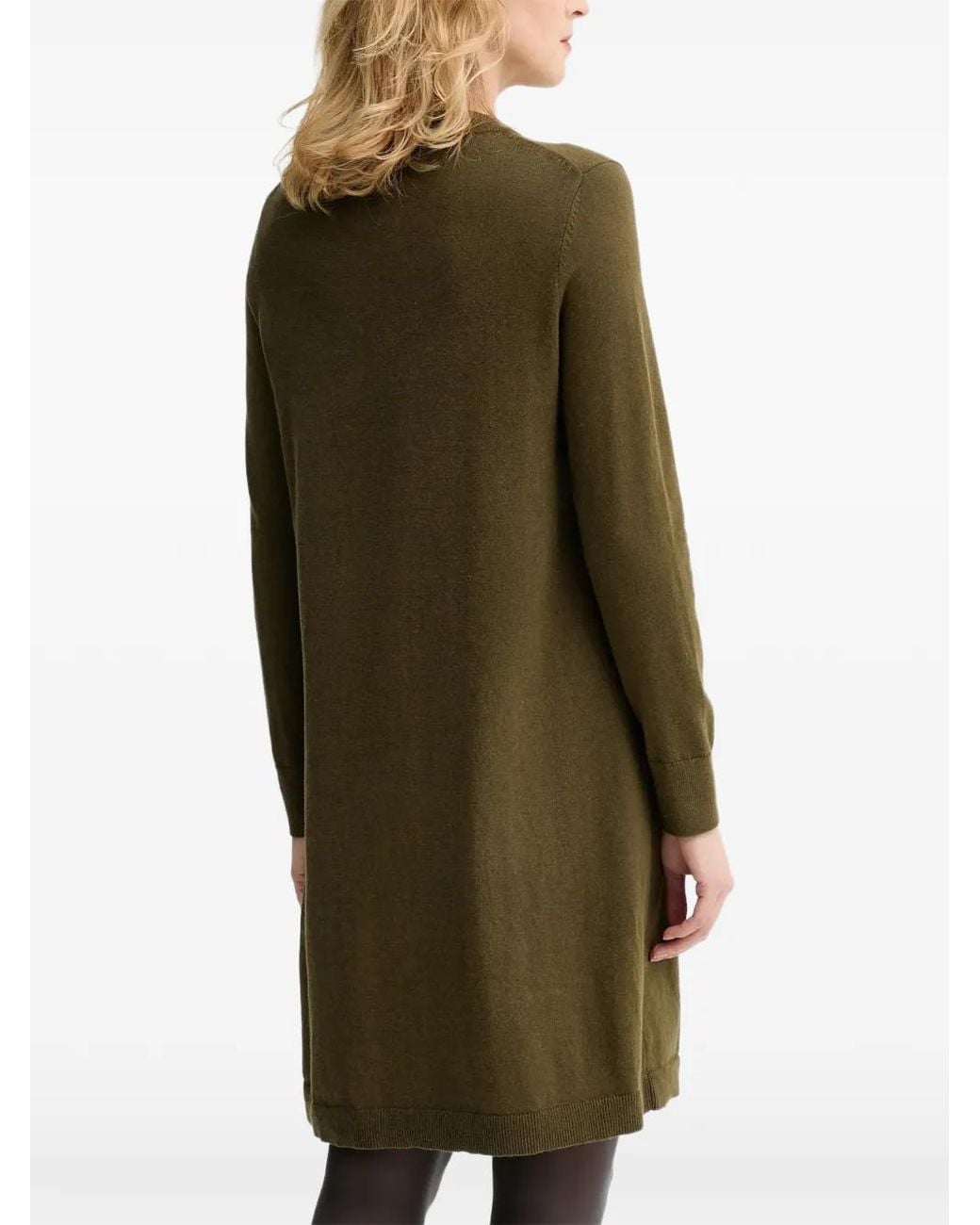 Marc O' Polo Green Long-Sleeve Mini Dress