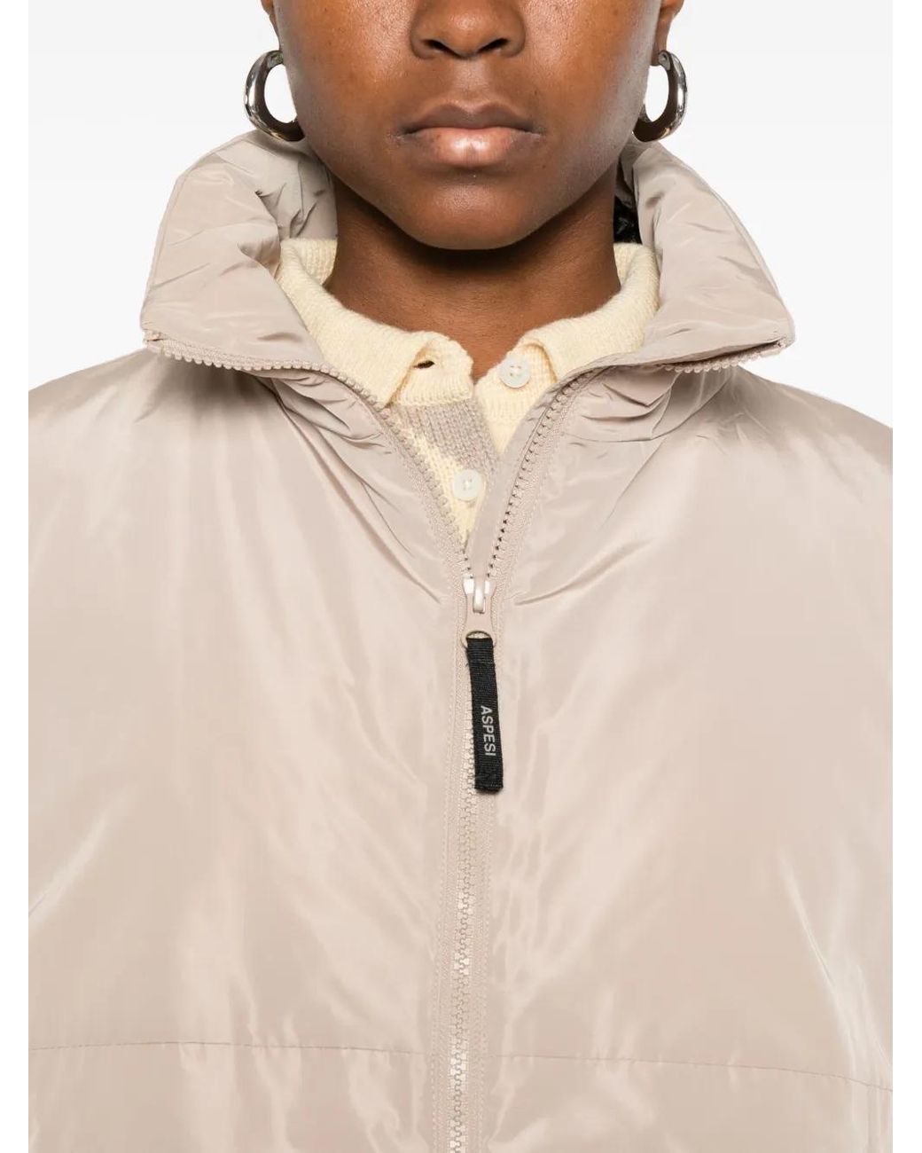 Aspesi Natural Zip-Fastening Jacket