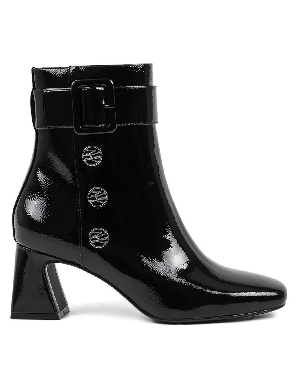 Karl Lagerfeld Black 60Mm Beata Buckled Boots