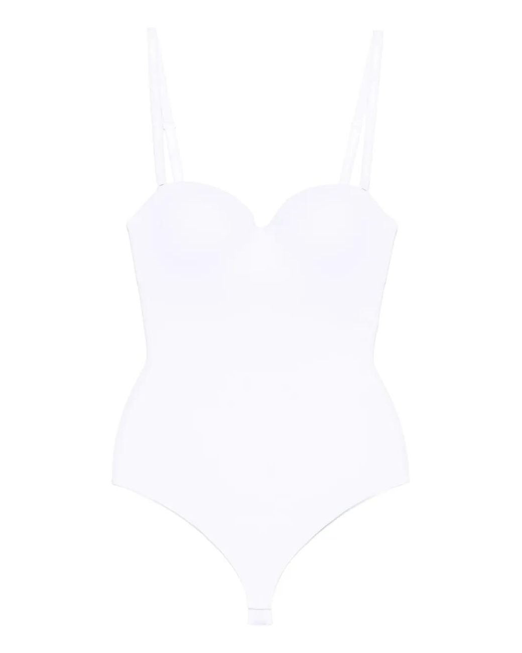 Wolford White Mat De Luxe Forming Bodysuit