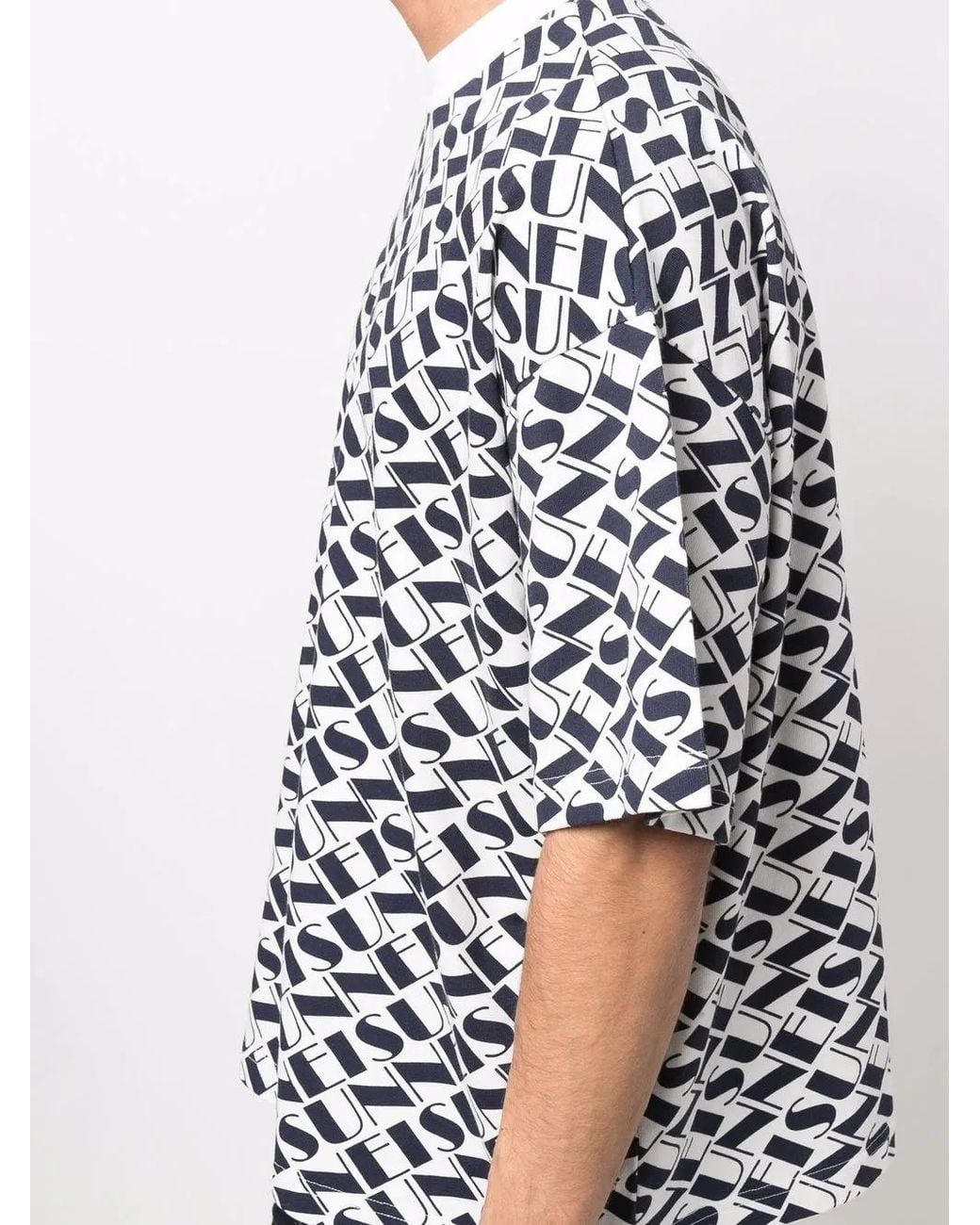 Sunnei White Graphic-Print T-Shirt for men