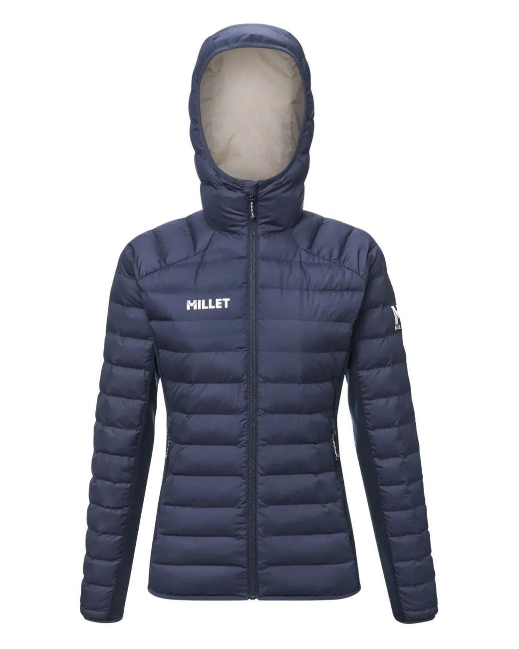 Pascal Millet Blue Zip-Up Hooded Puffer Jacket
