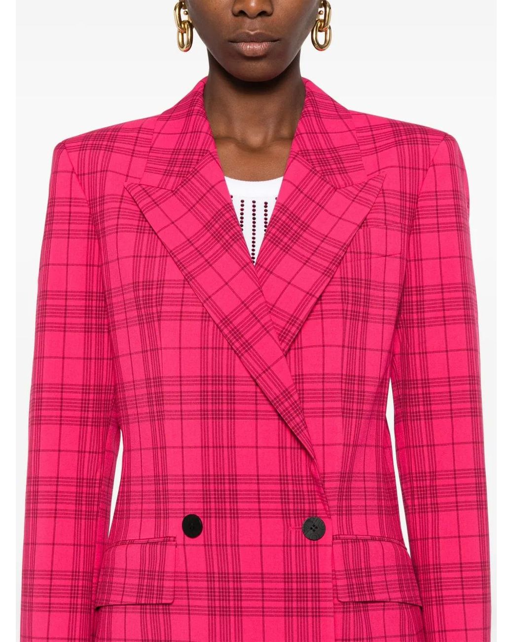 HUGO Pink Checked Jacket