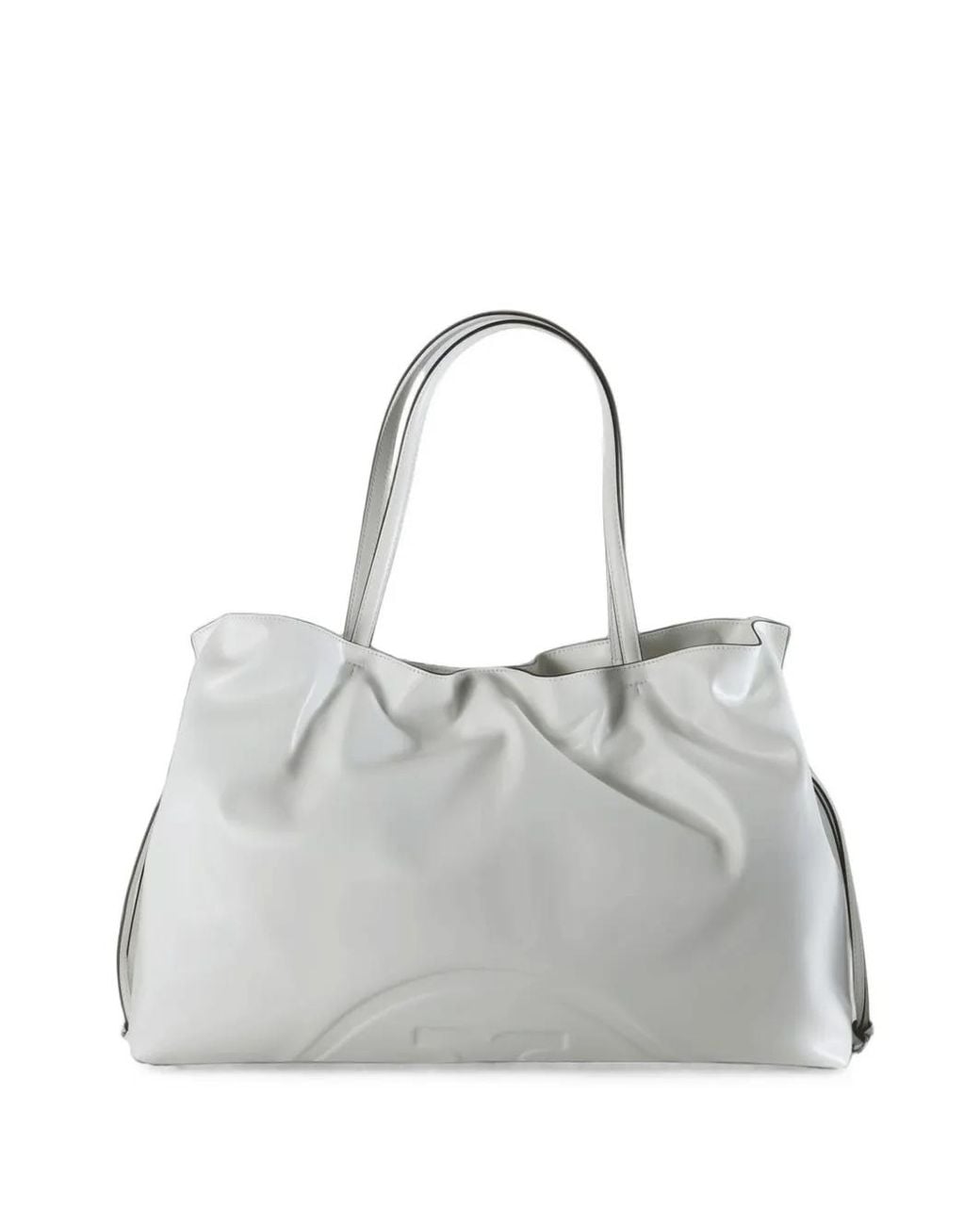 Tory Burch Gray Ella Drawstring Tote