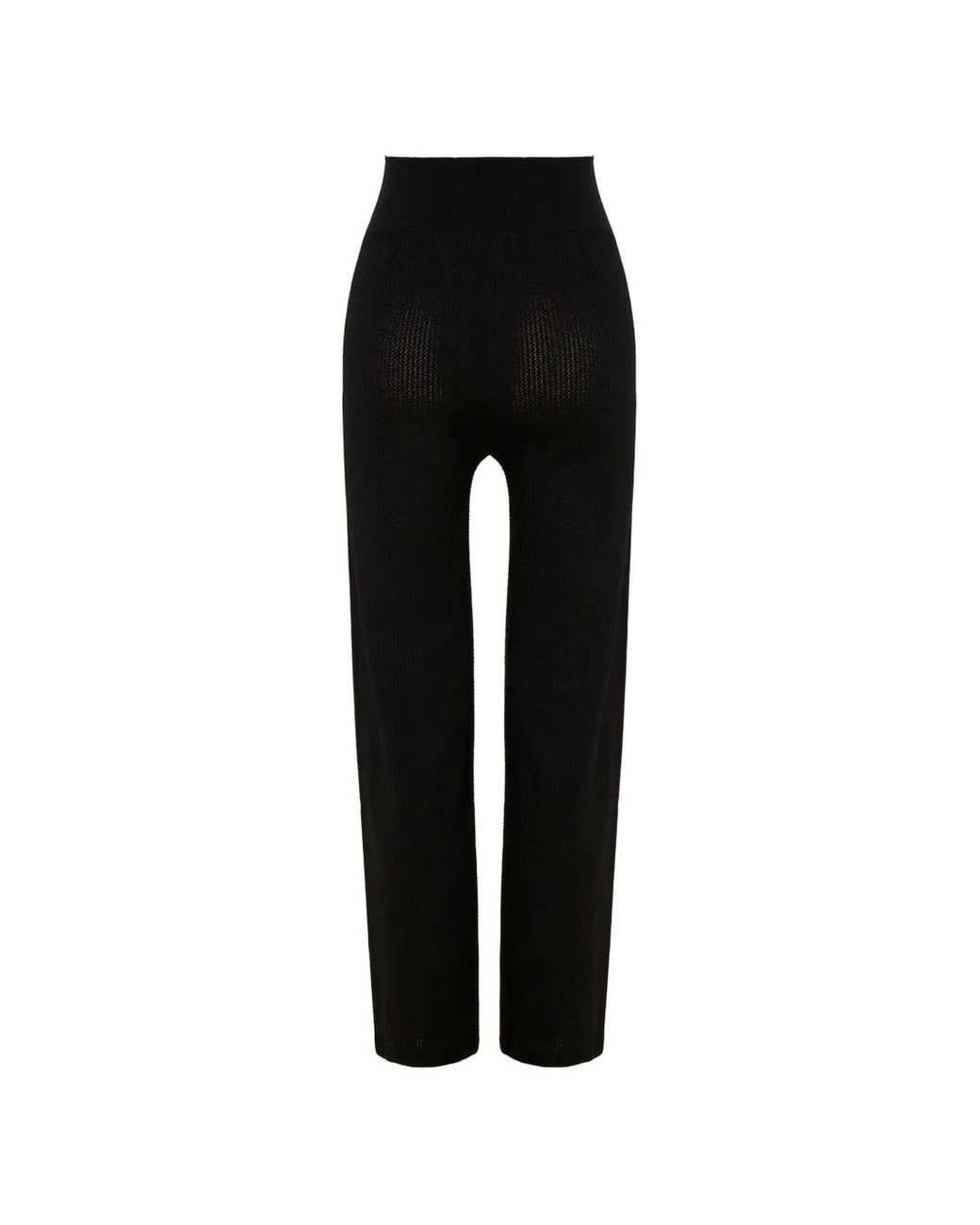 Wolford Black Seamless Micro-Mesh Trousers
