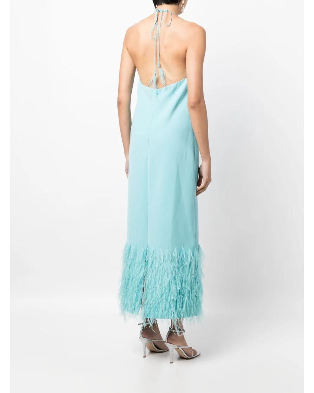 Alexis Blue Izzie Halterneck Dress