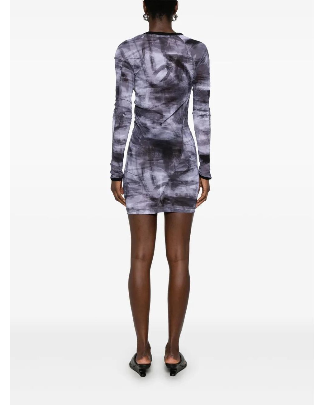 Abito Scribble di Helmut Lang in Blue