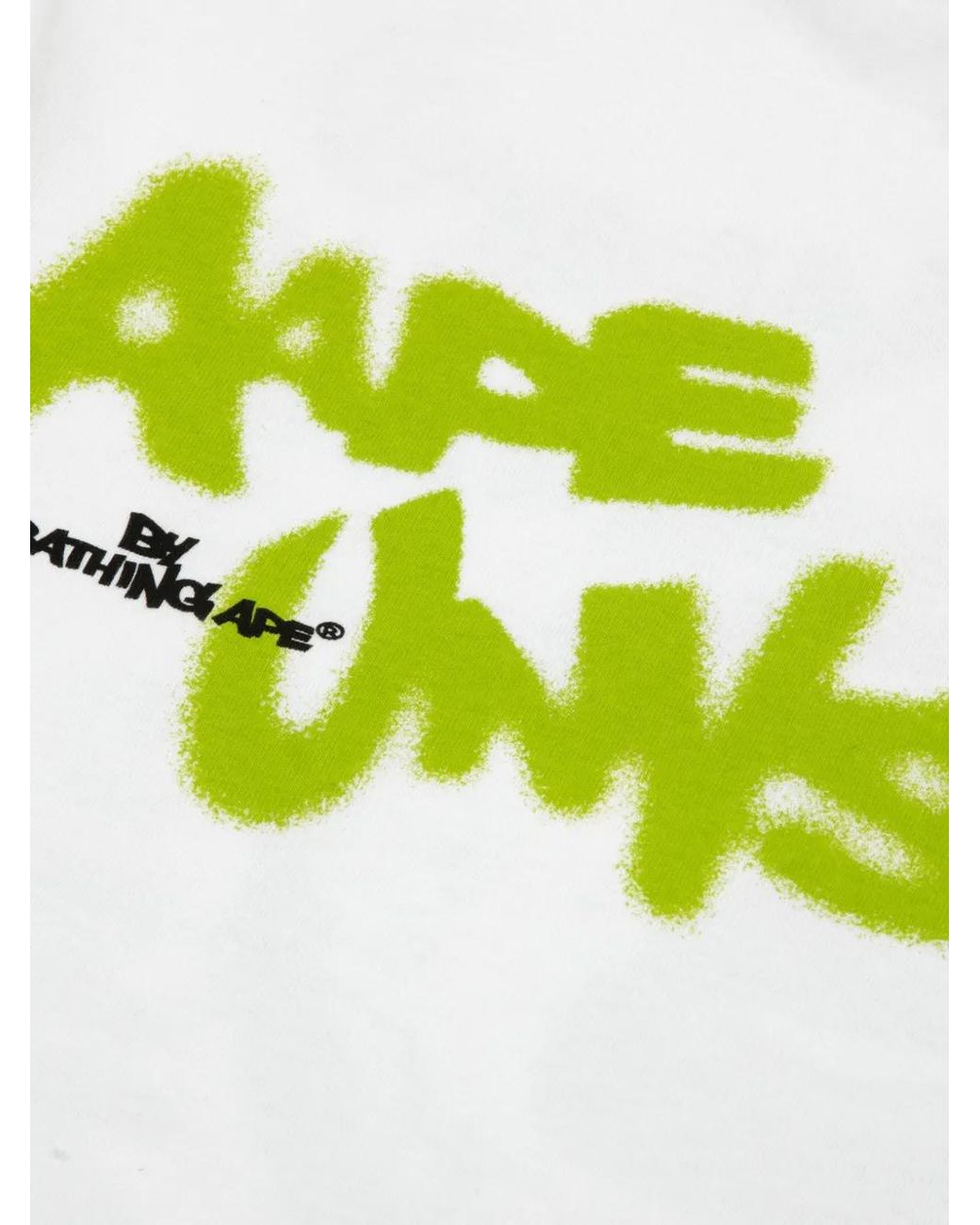 Aape By A Bathing Ape White Graphic-Print T-Shirt for men