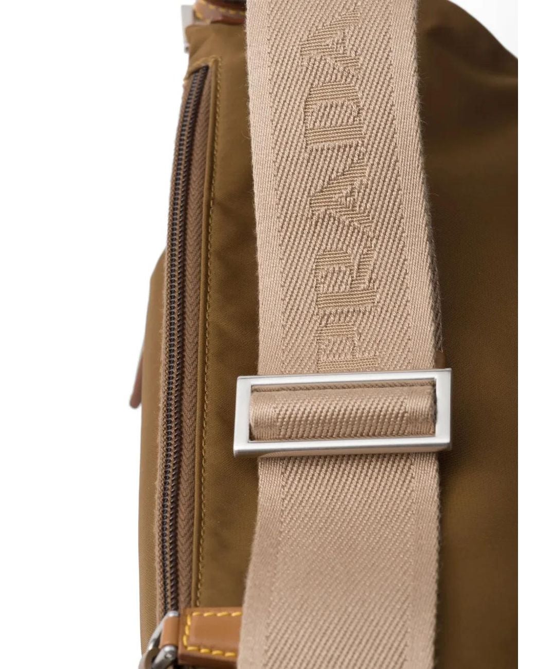 Prada Natural Re-nylon And Leather Shoulder Bag for men