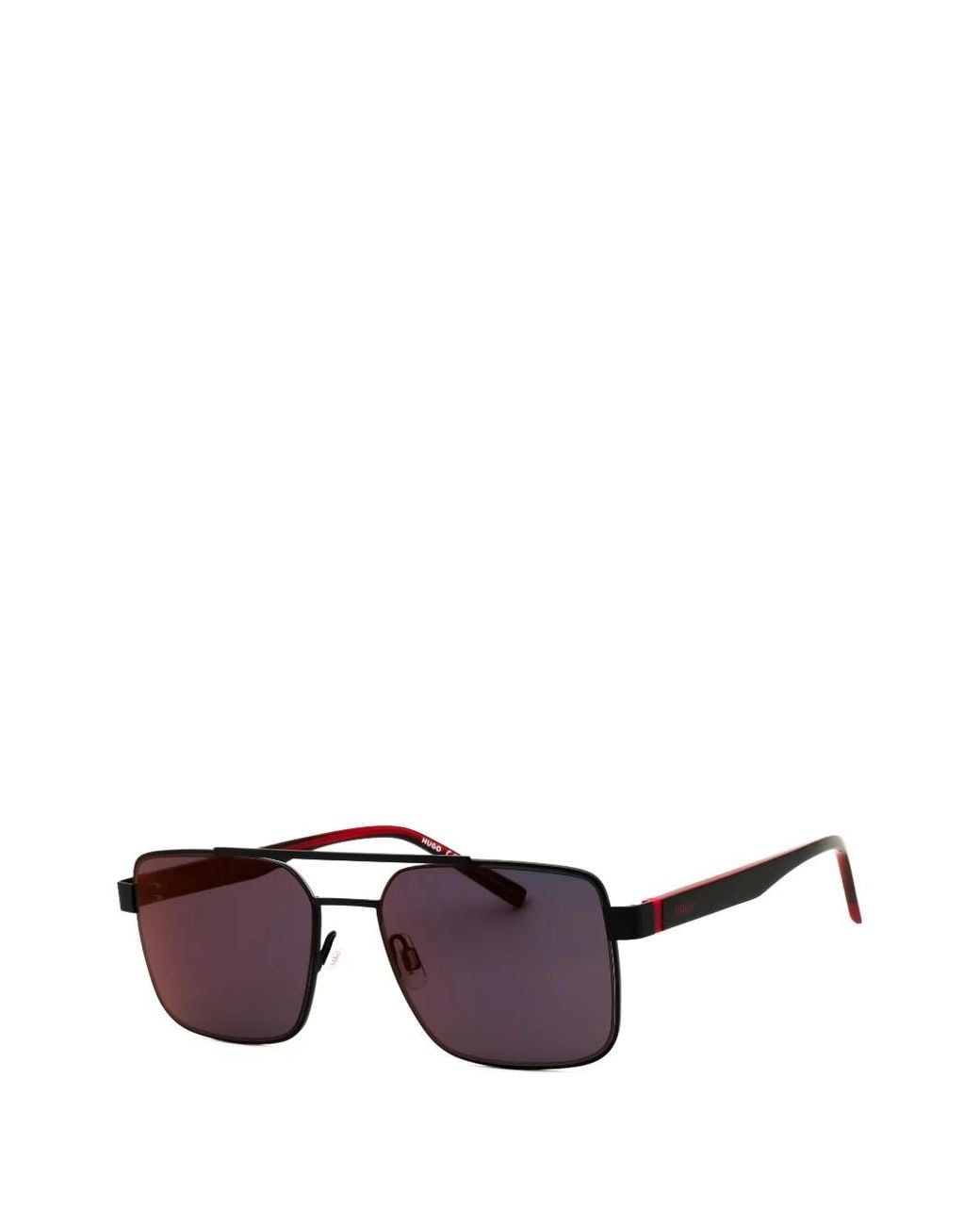 HUGO Purple Rectangle-Frame Sunglasses for men