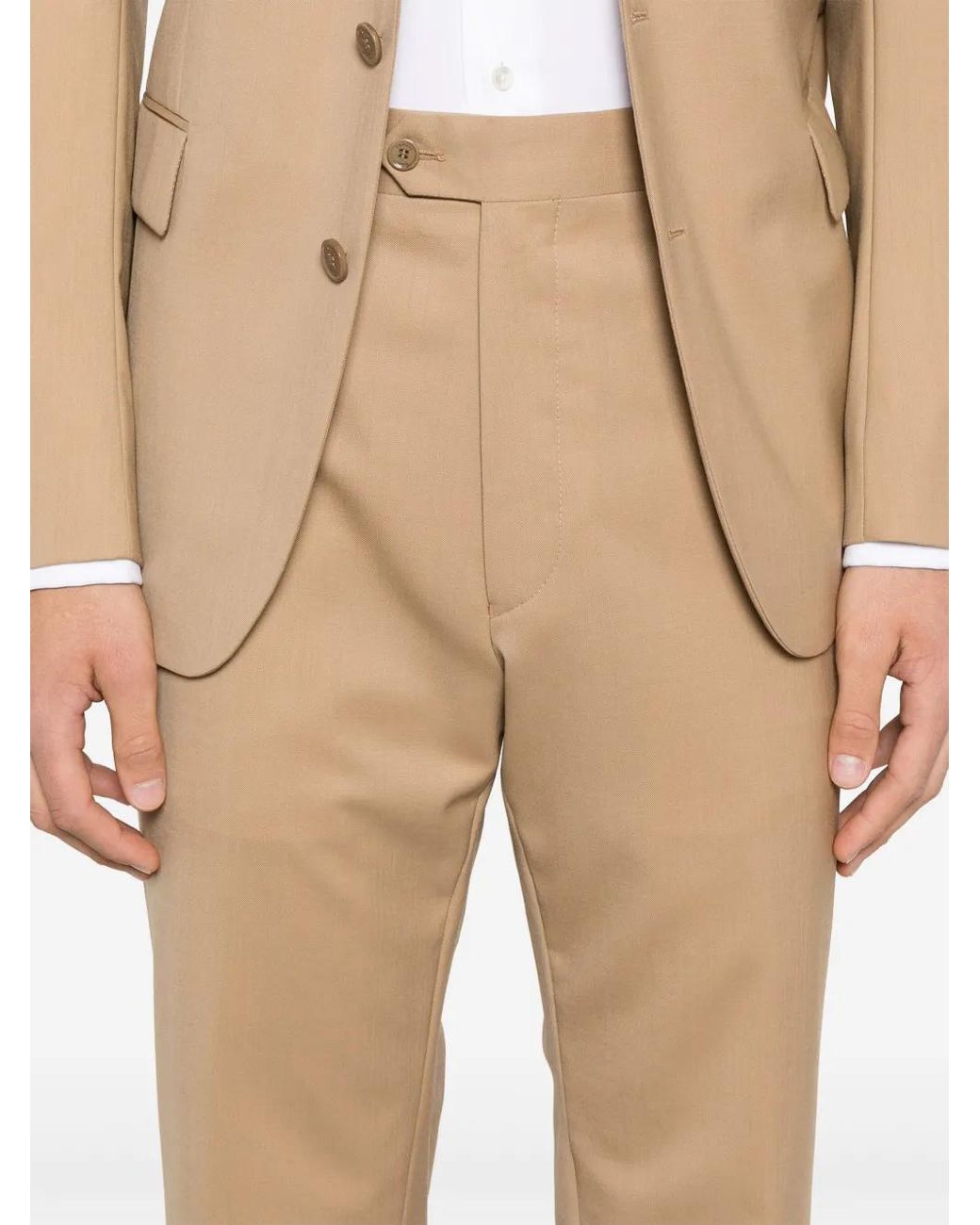 Fursac Natural Twill-Weave Suit for men