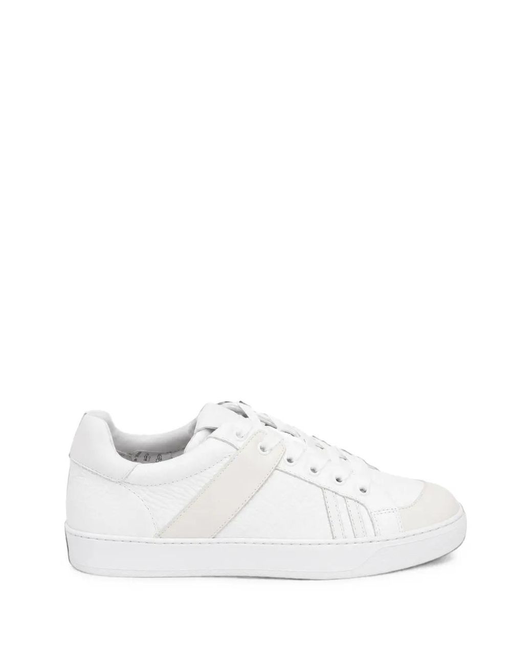 Axept White Marks Grained-Leather Panelled Sneakers