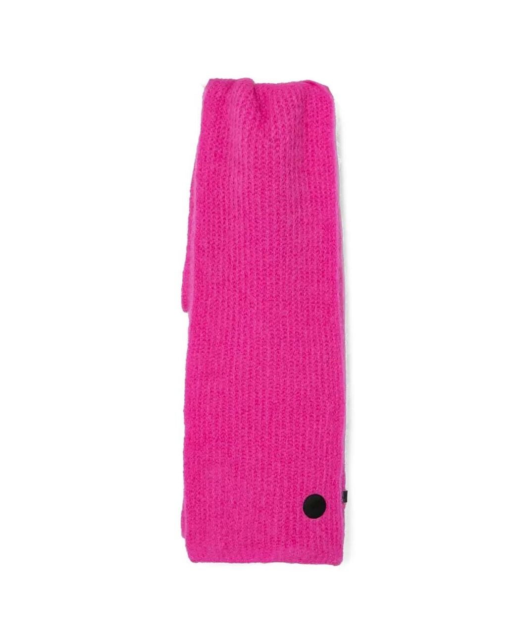 MMC Studio Pink Logo-Detail Scarves