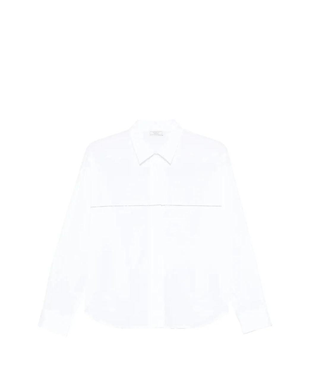 Peserico White Long-Sleeve Shirt