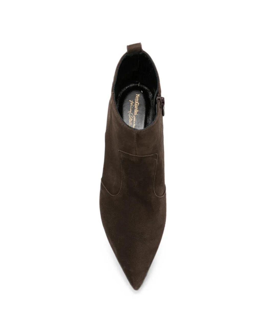 Nero Giardini Brown Pointed-Toe Suede Ankle Boots