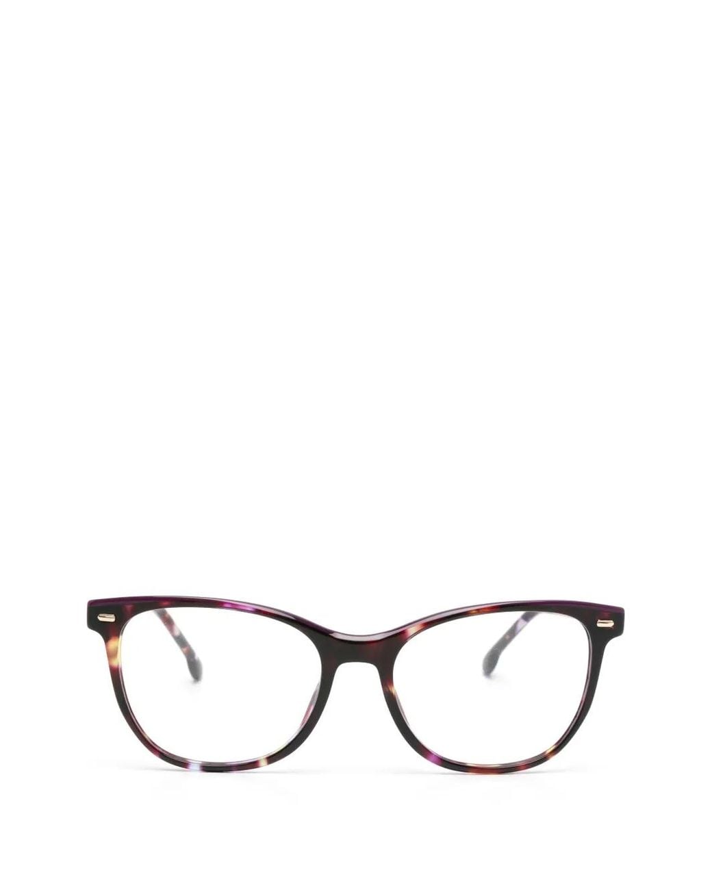 Carrera Black Tortoiseshell-Effect Cat-Eye Glasses