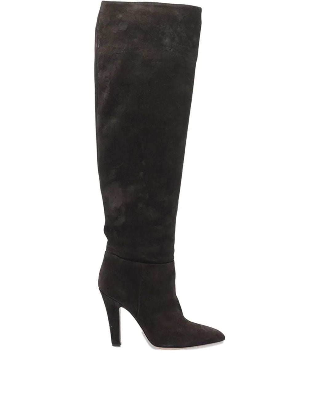 Paris Texas Black 10Mm Elsa Pointed-Toe Suede Boots