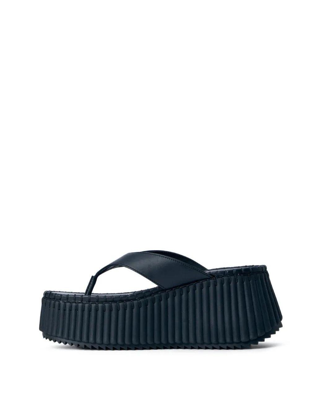 Chloé Blue Nama Wedge Slide