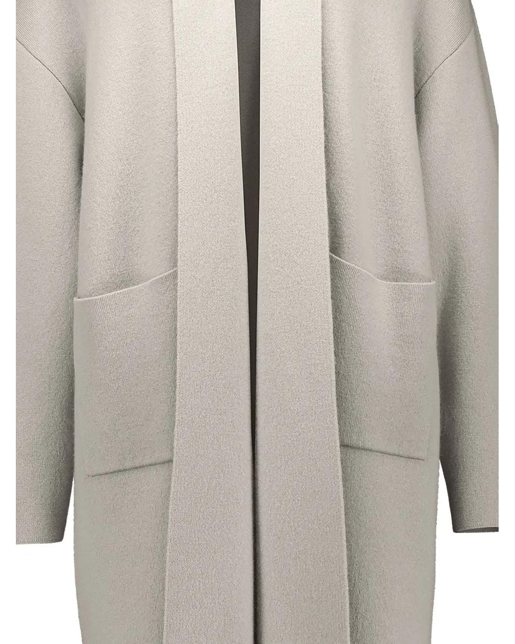 Allude Gray Mantel Mit Aufgesetzten Taschen