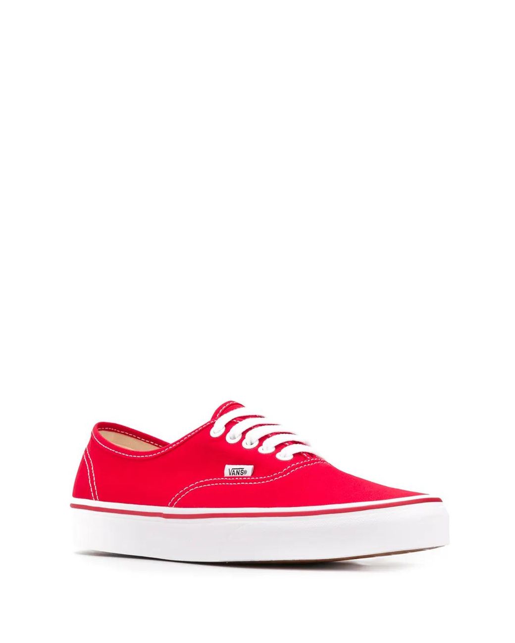 Vans Red Authentic Low-Top Sneakers