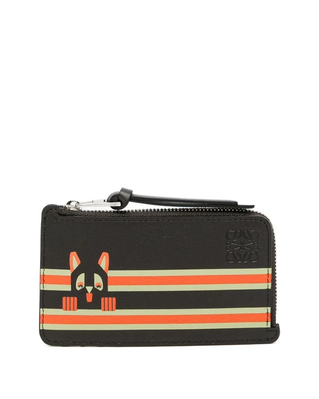 Loewe Black Futurist Cat Coin Cardholder