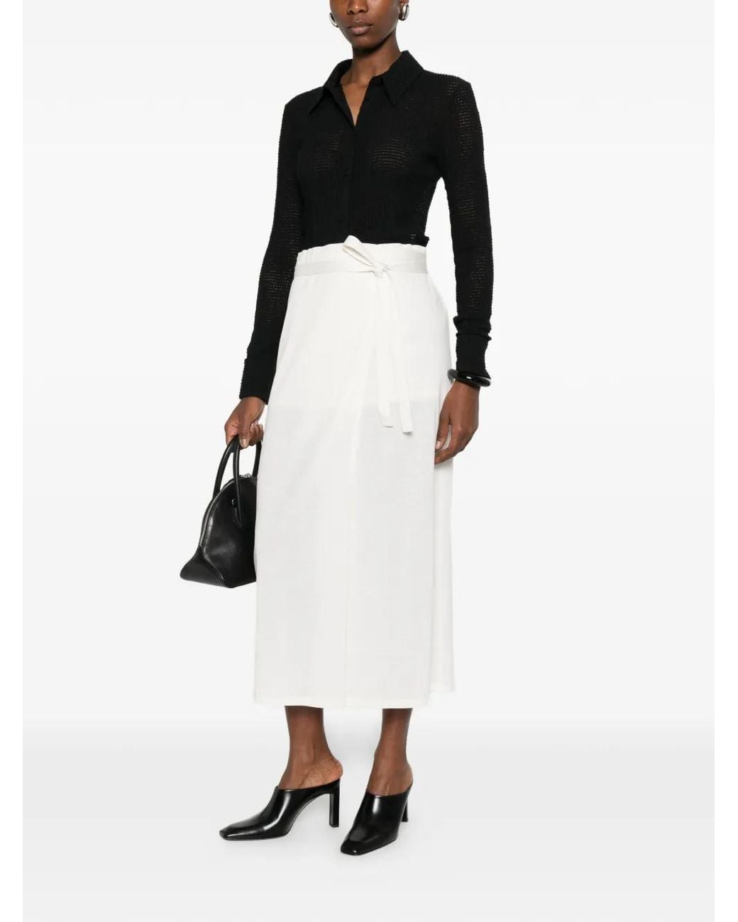 Jil Sander Black Buttoned Shirt