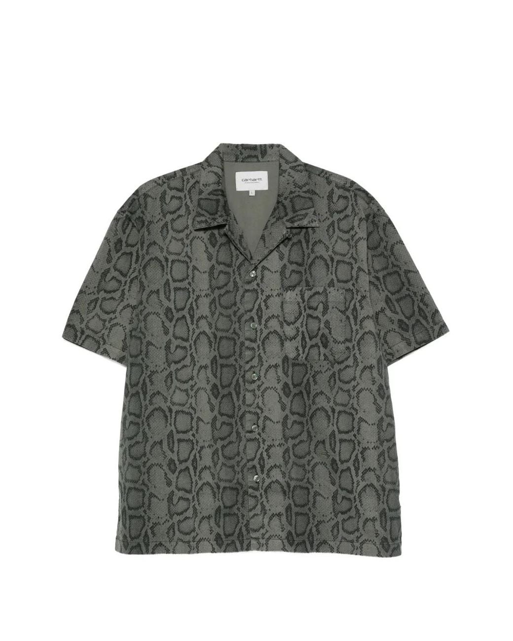 Carhartt Gray Short Sleeve Snake Camo Shirt for men
