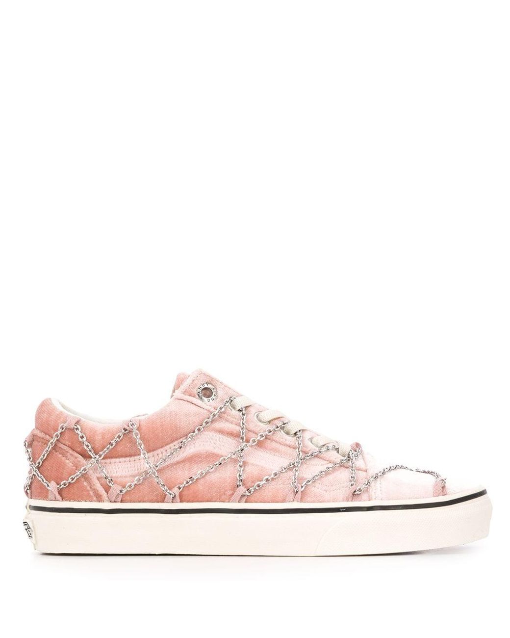 Vans X Sandy Liang Velvet Laced Chain Sneakers in Pink | Lyst