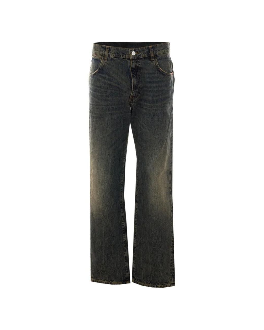 AMISH Black James Loose-Fit Jeans for men
