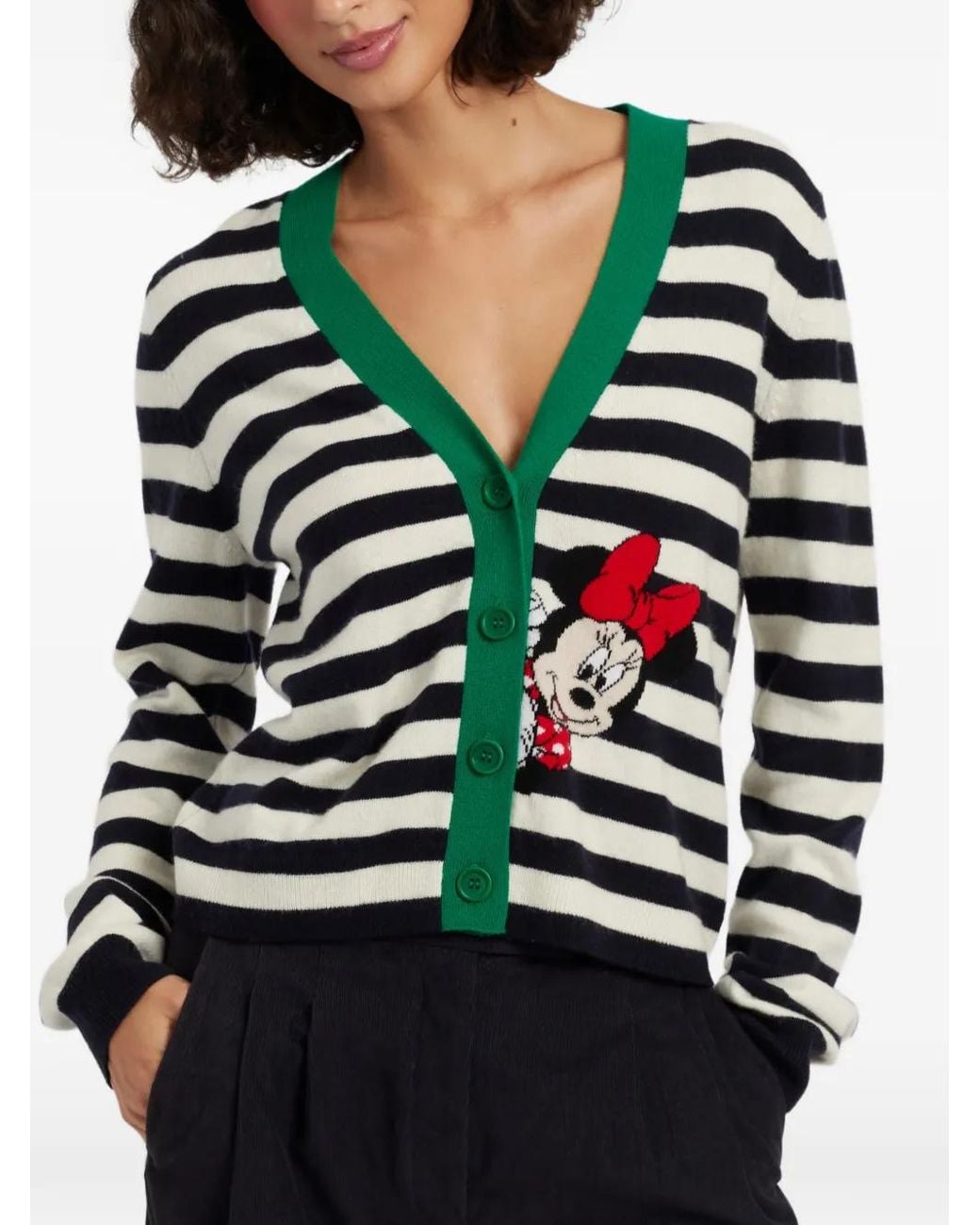 Chinti & Parker Green Minnie Peek Pocket Cardigan