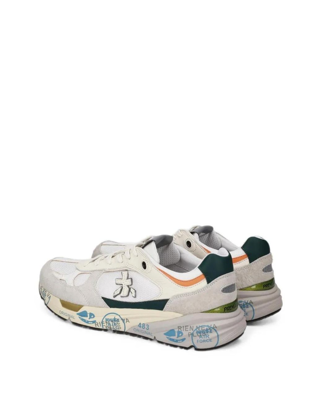 Premiata White Mase 8111 Panelled Sneakers for men