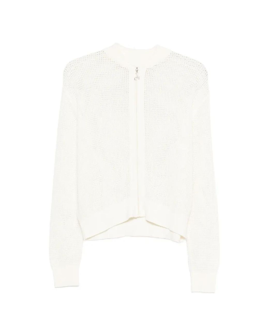 Deha White Zip-Up Cardigan