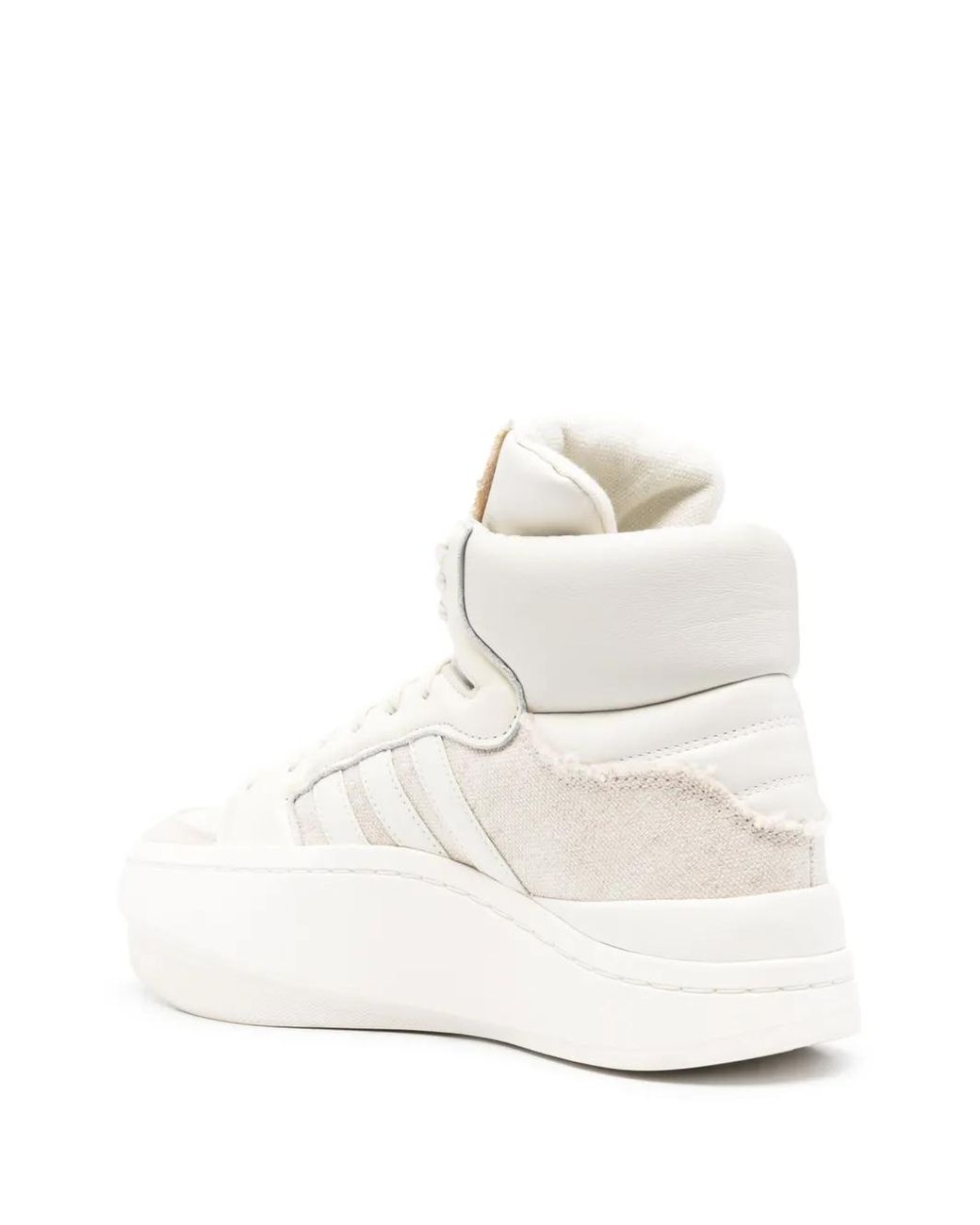 Y-3 White Centennial Contrast-Panel Sneakers