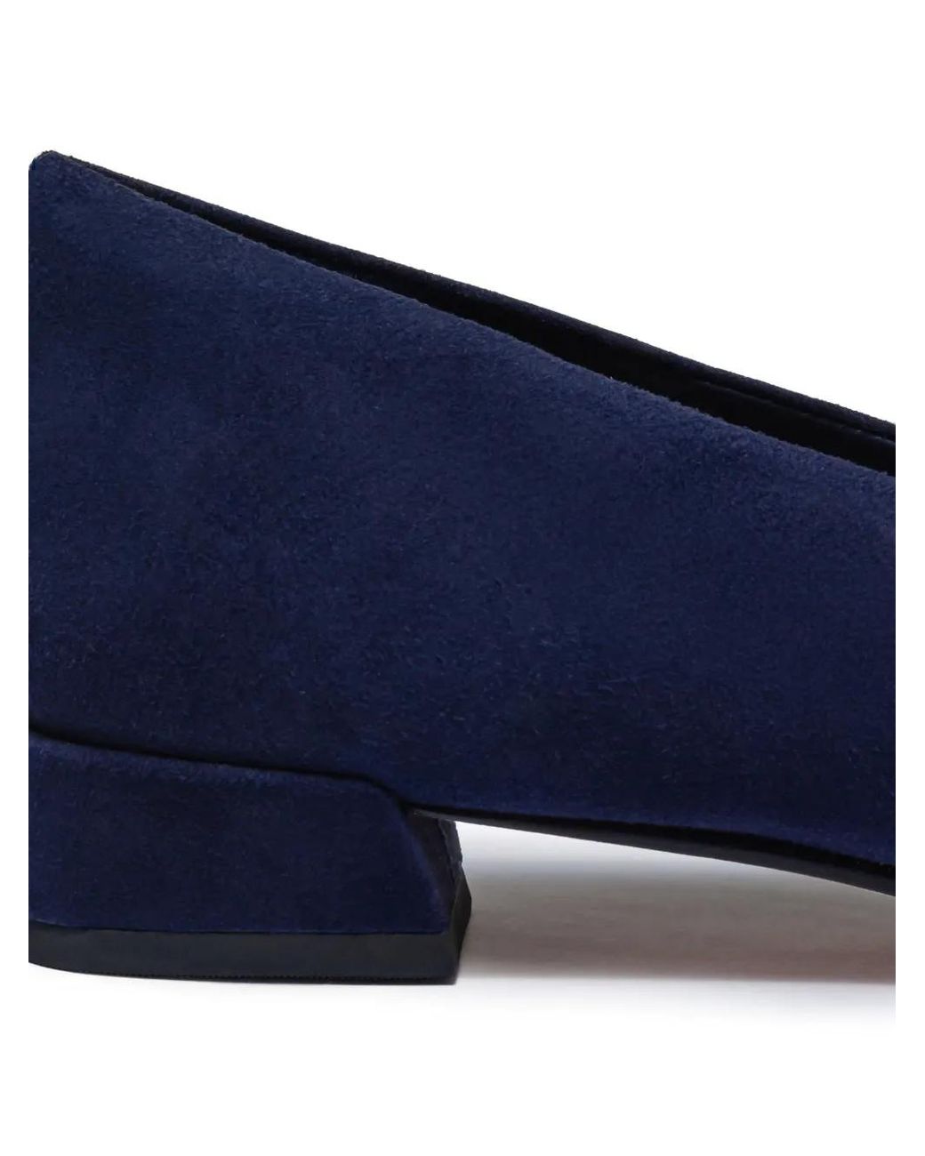 Bernardo Blue Nero Suede Almond-Toe Pumps