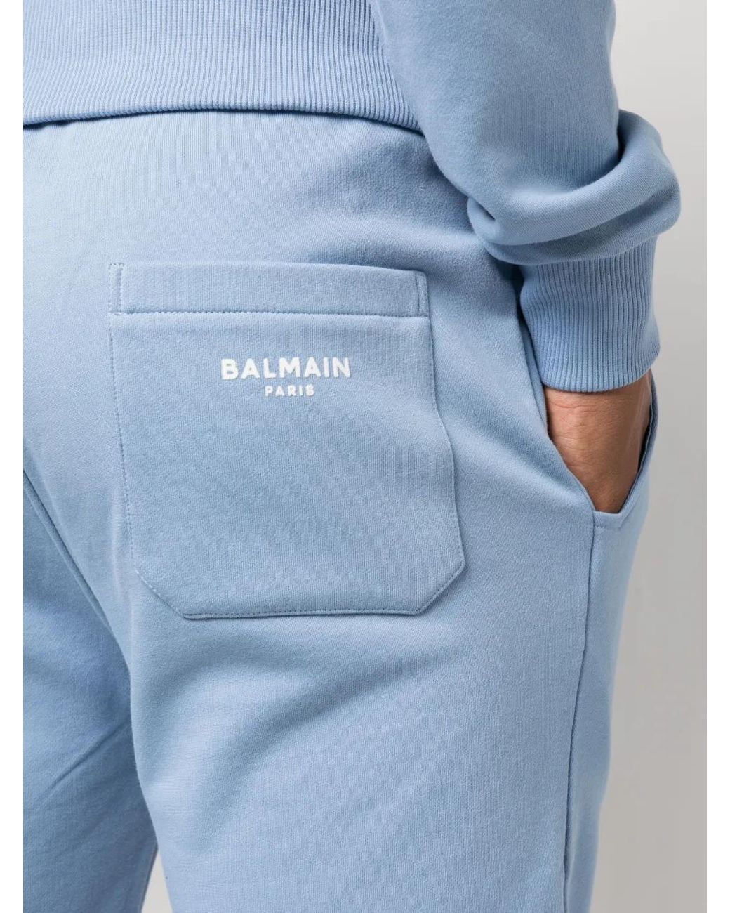 Balmain Blue Casual Shorts for men
