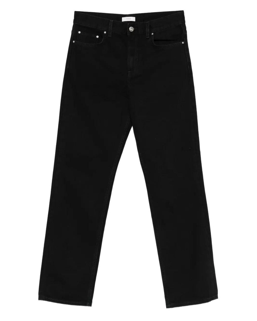 Totême Black Low Straight Jeans
