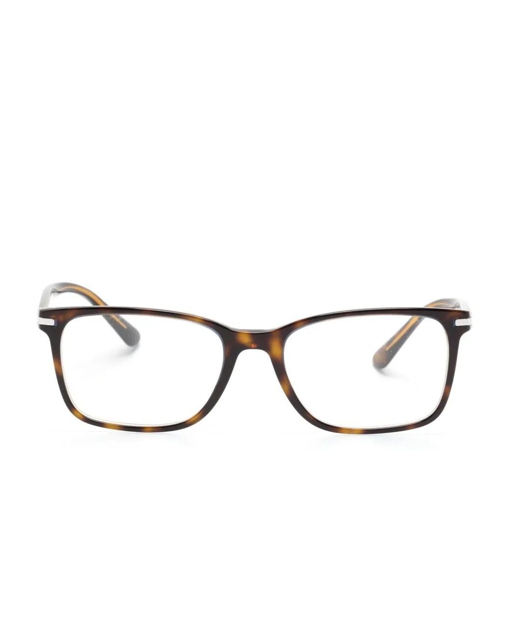 Prada Brille Mit Eckigem Gestell in Brown für Herren