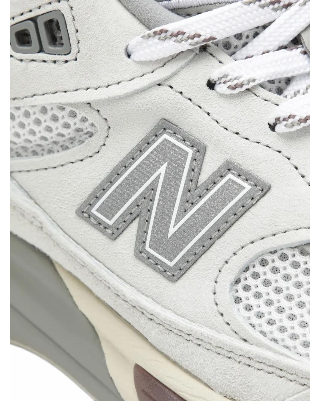 New Balance White 991V2 Sneakers for men