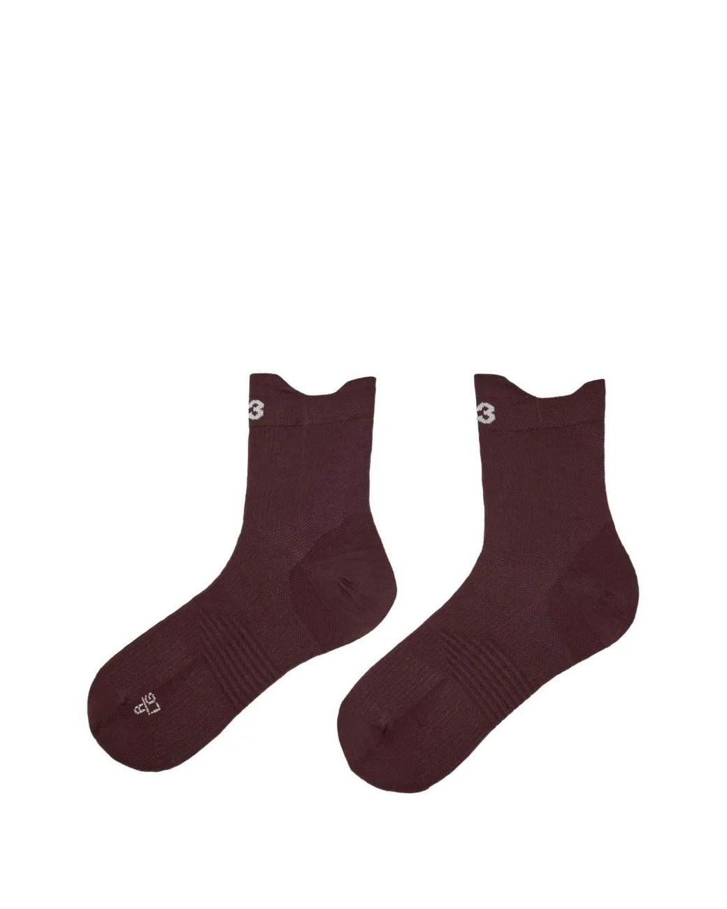 Y-3 Brown Running Socks