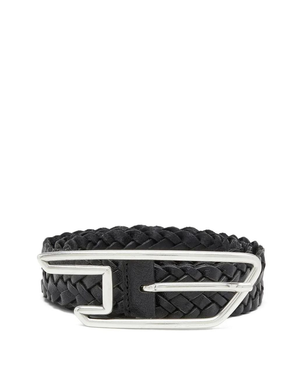 DIESEL Black Braided Belt