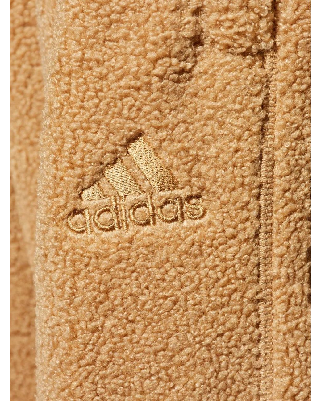 Adidas Natural Borg Fleece Teamgeist Track Pants for men