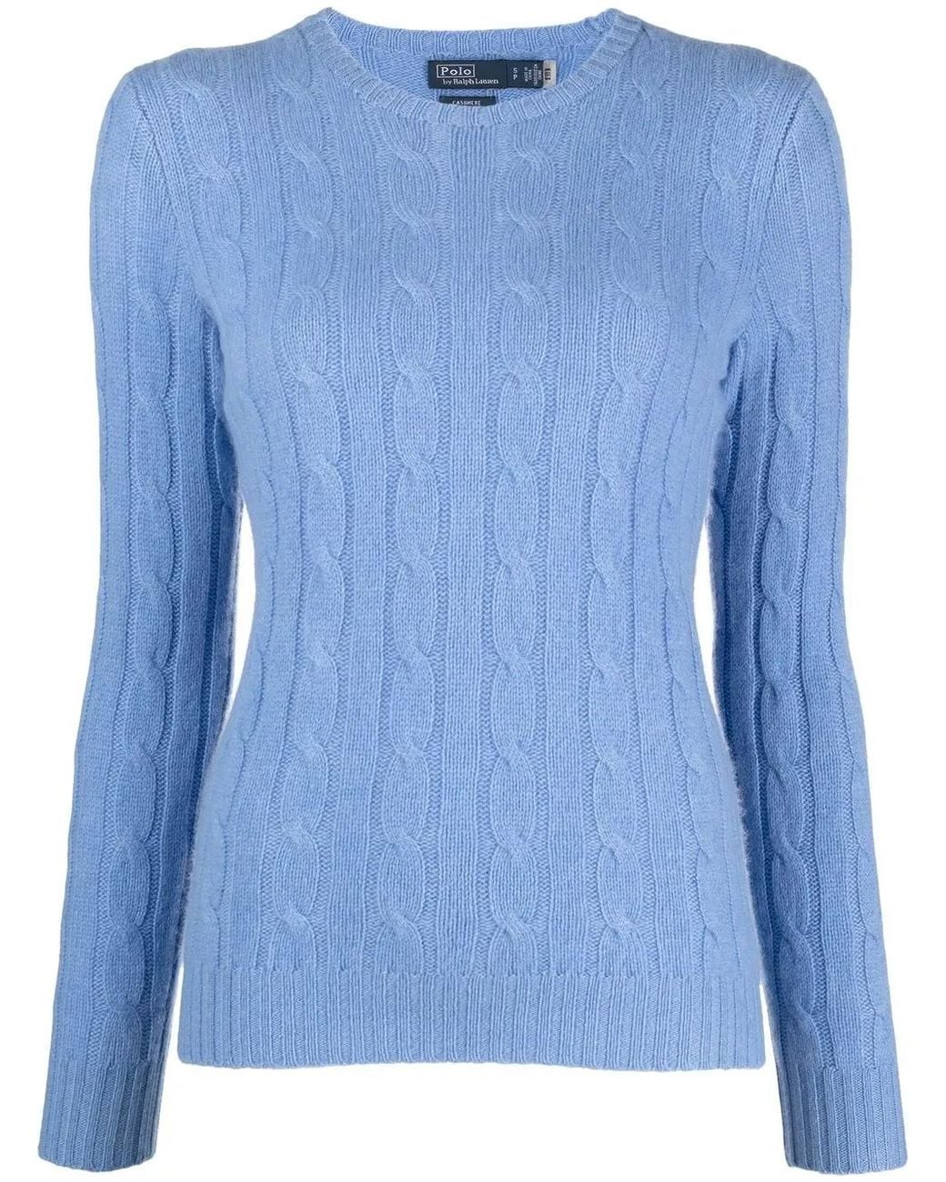 Polo Ralph Lauren Blue Julianna Cable-Knit Jumper
