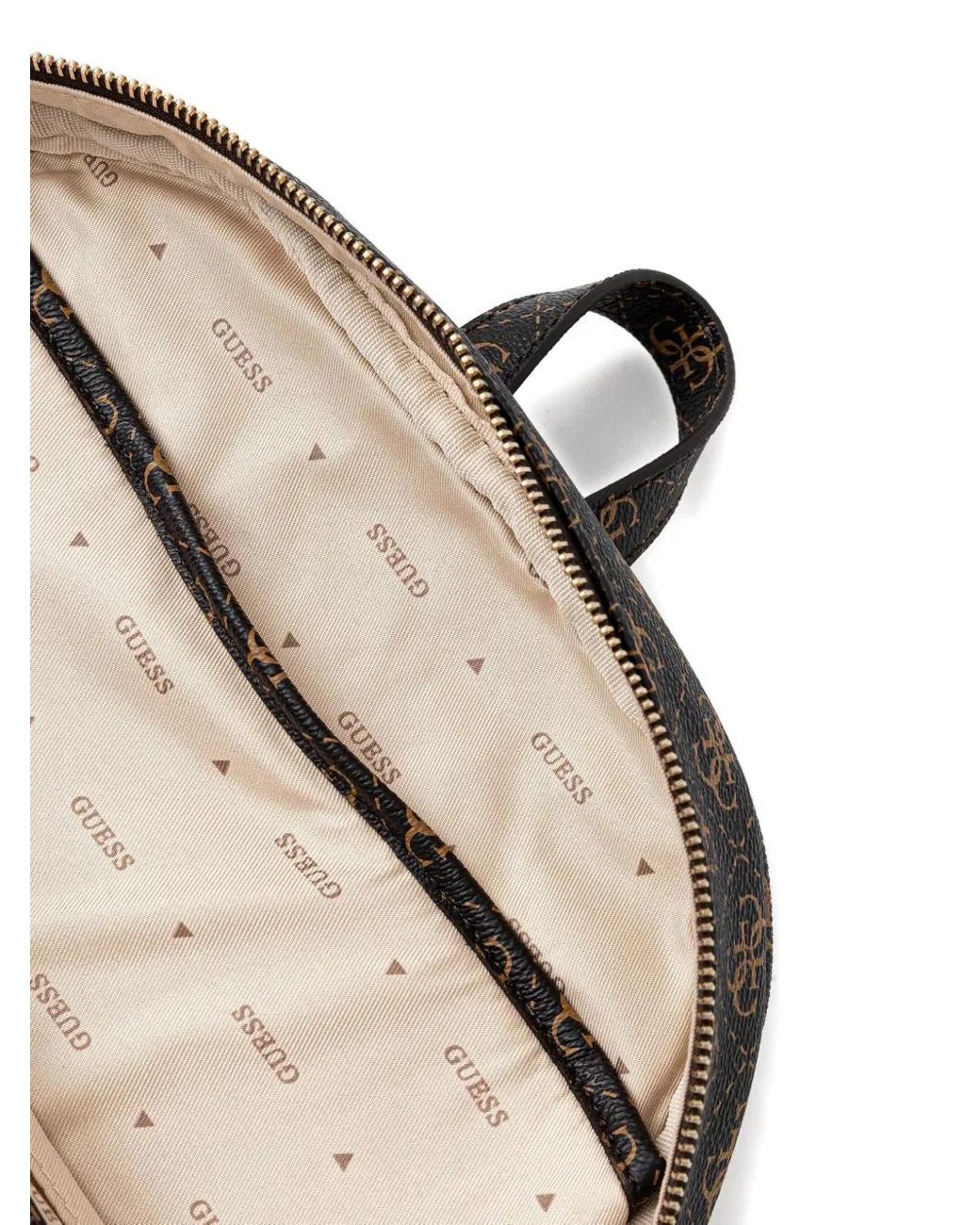 Guess Black Rucksack Mit Monogrammmuster