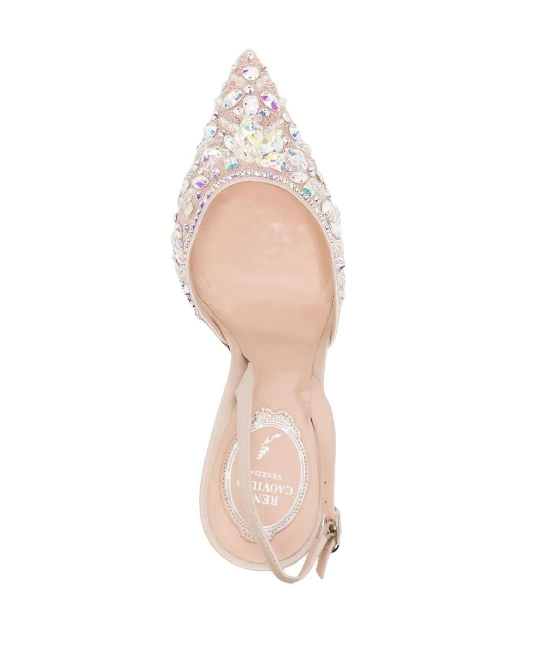 Rene Caovilla Pink Cinderella 105Mm Leather Pumps