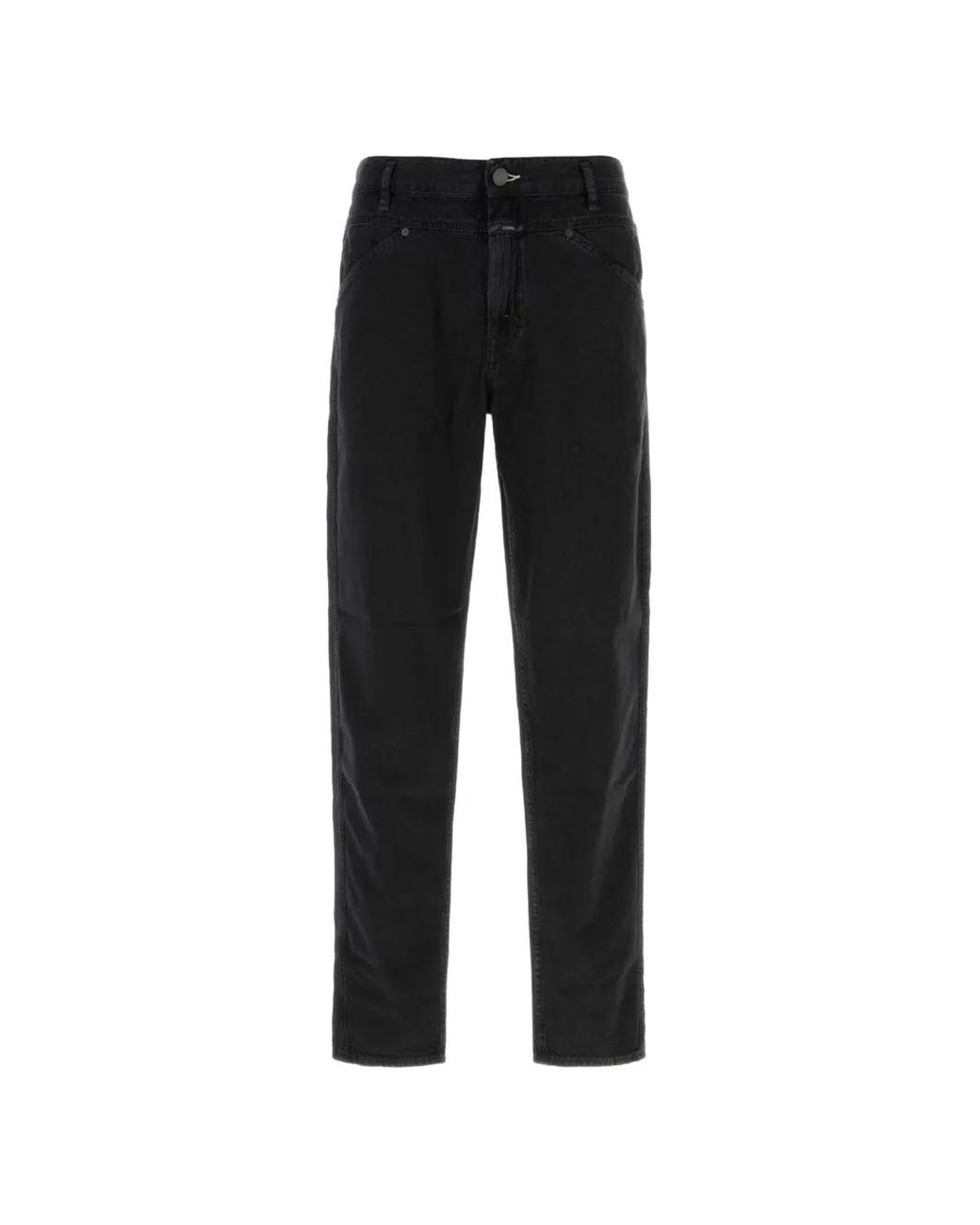 Closed Black Logo-Patch Jeans for men