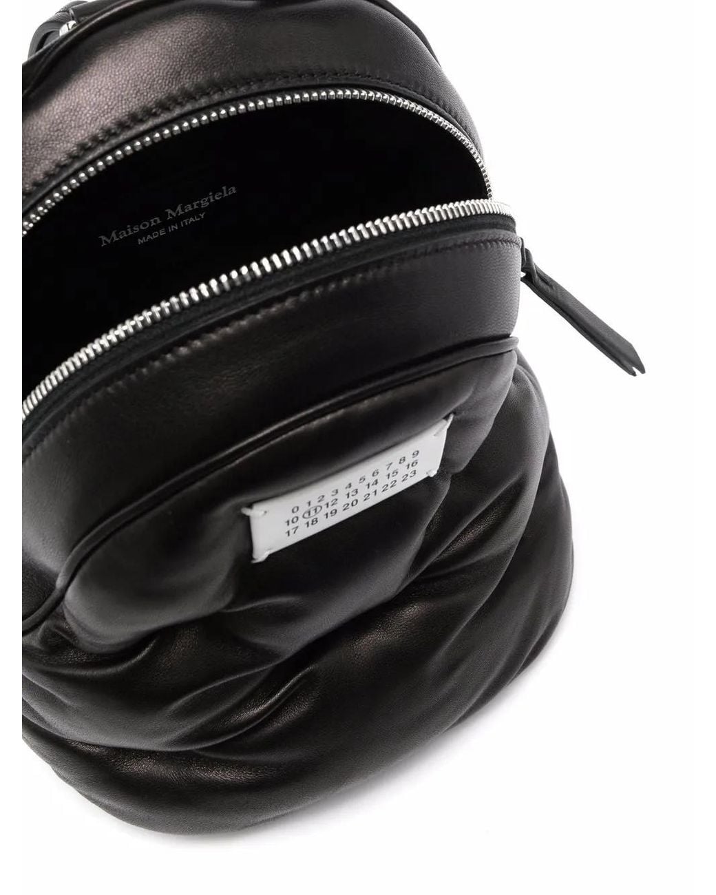 Maison Margiela Black Gesteppter Glam Slam Rucksack